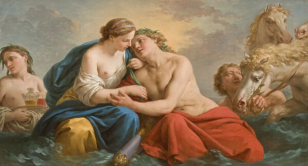 Apollon dans le sein de Thetis, 1772 (oil oncanvas)
