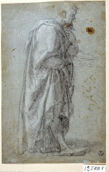 Apostle (chalk on paper)