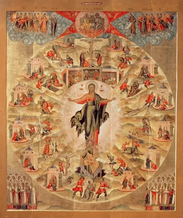 Framed Print : Apostle Preaching (tempera on panel)
