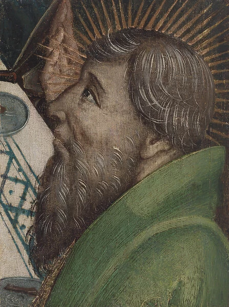Apostles head, 1450 (oil on panel)