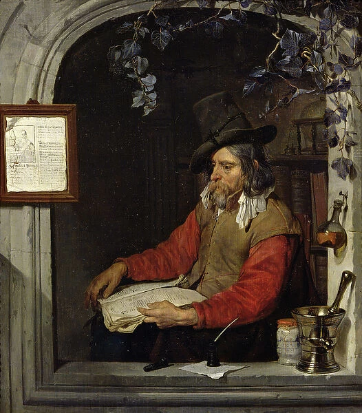 The Apothecary or, The Chemist (oil on panel)