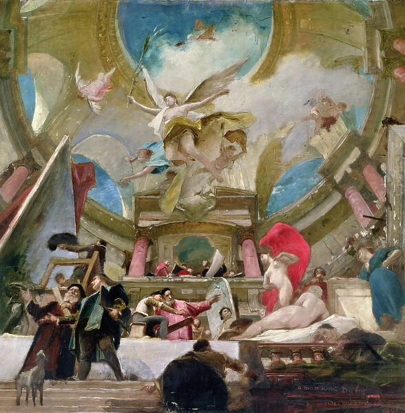 Apotheosis of the Renaissance, study for the decoration of the staircase in the Kunsthistorisches