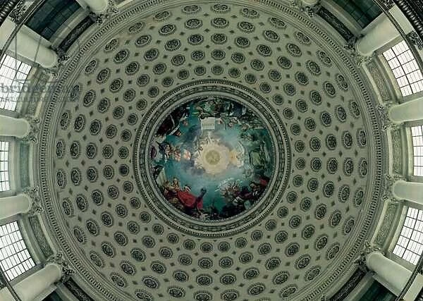 The Apotheosis of St. Genevieve, detail from the cupola, c. 1812 (mural)