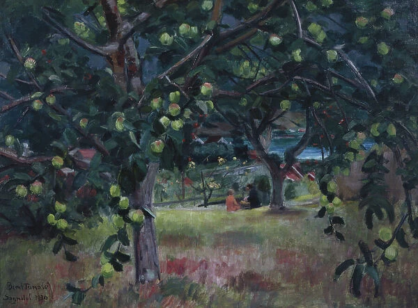 Apple tree, Sogndal, 1930 (oil on canvas)