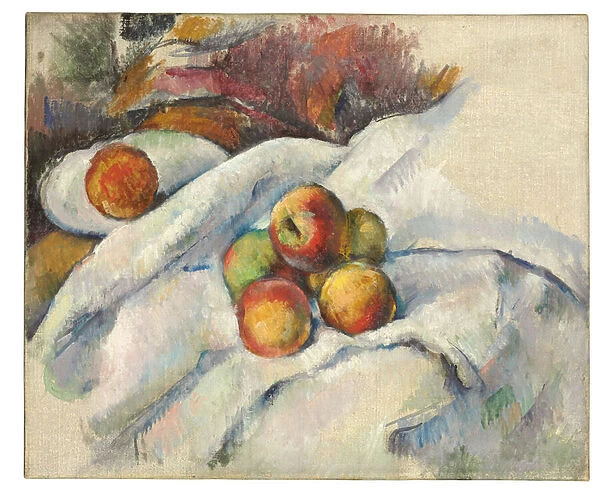 Apples on a cloth, c. 1885 (oil on canvas)