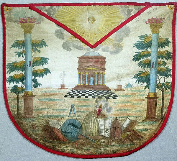 Apron of a Master, 18th century (painted leather)