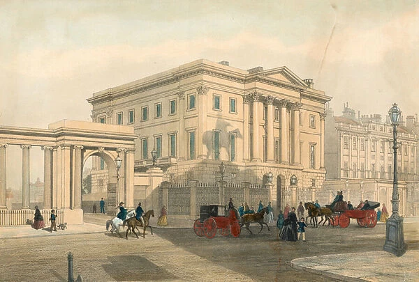 Apsley House and entrance to Hyde Park Corner, Piccadilly, London (engraving)