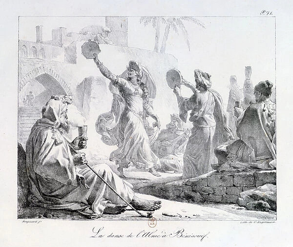 Arab Dancers from the series Voyage to the Levant 1819 (engraving)