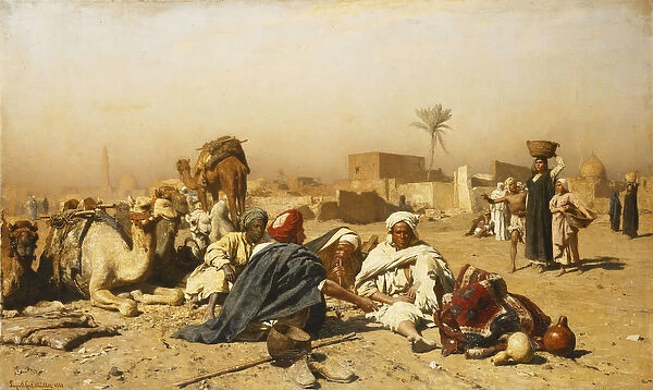 An Arab Encampment, 1880 (oil on canvas)