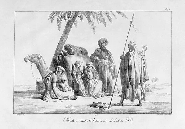 Arabs and Bedouins resting, from the series Voyage to the Levant, 1819