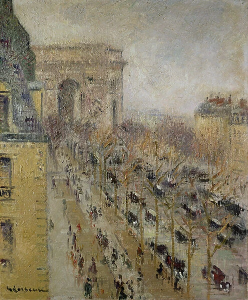 The Arc de Triomphe, 1930 (oil on canvas)