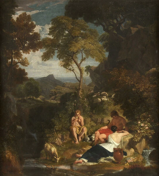 Arcadian Shepherds, c. 1824 (oil on canvas)