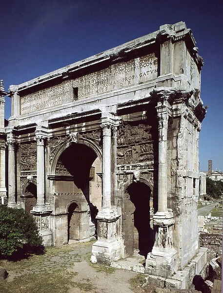 Arch of Triumph of the Roman Emperor Septime Severus, 203 (photography)