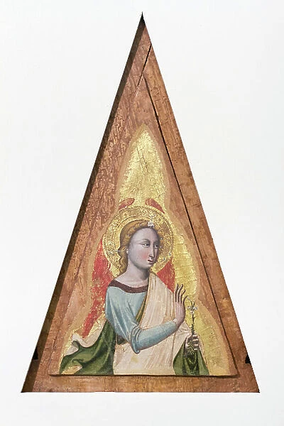 Archangel Gabriel, 1350-1355 circa, (oil on panel)