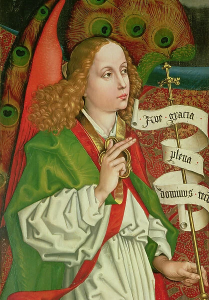 Detail of the Archangel Gabriel, from the Annunciation, from the Orlier Altarpiece, c