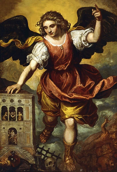 The Archangel St. Michael, (oil on canvas)