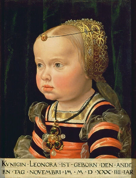 Archduchess Eleanor of Mantua (1534-94), aged two (panel)
