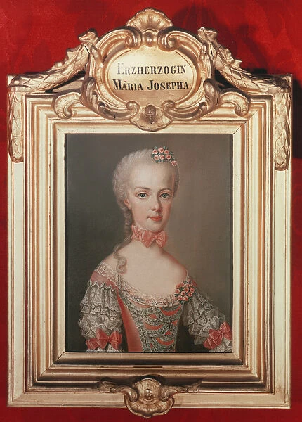 Archduchess Maria Josepha (1751-67) daughter of Francis I and Empress Maria Theresa of Austria