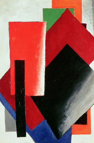 Architectonic Composition, 1918 (oil on board)