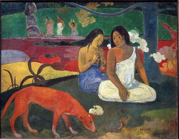 Arearea or The Red Dog, 1892 (oil on canvas)