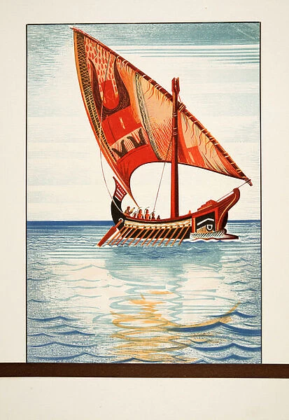Argonauts, from Promethee Enchaine by Aeschylus, pub. 1941 (pochoir print)