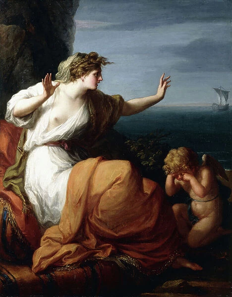Ariadne Abandoned by Theseus, (oil on canvas)