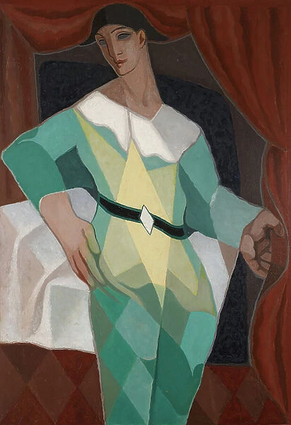 Arlequin, 1925 (oil on canvas)