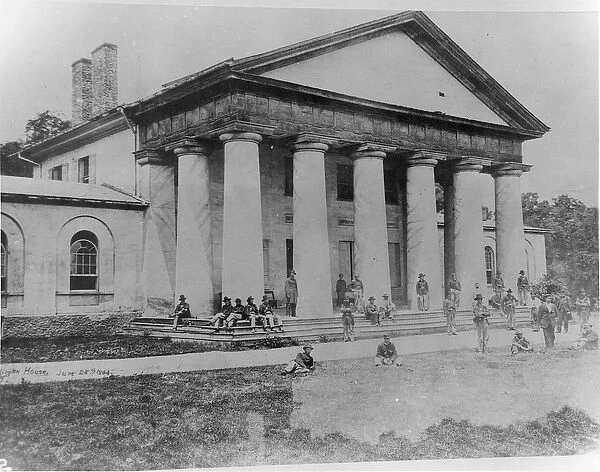 Arlington House Occupied by Federal Troops, 28th June 1864 (b  /  w photo)