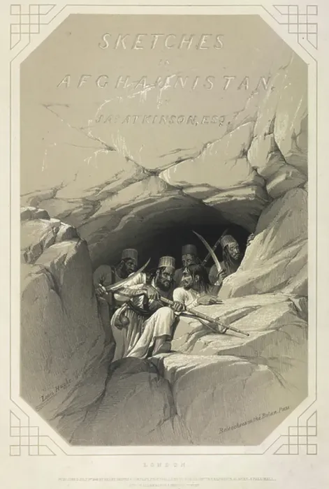 Framed Print : Armed men in a cave