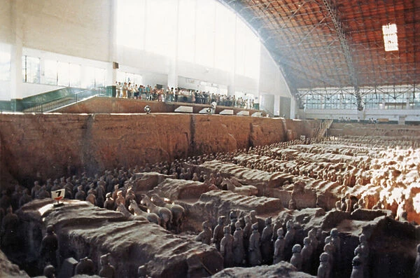 Army of the First Emperor. Qin Tomb: terra cotta warriors from the tomb of Qin Shihuang Ti (259 - 210 BC). Xian, Shaanxi Province, China