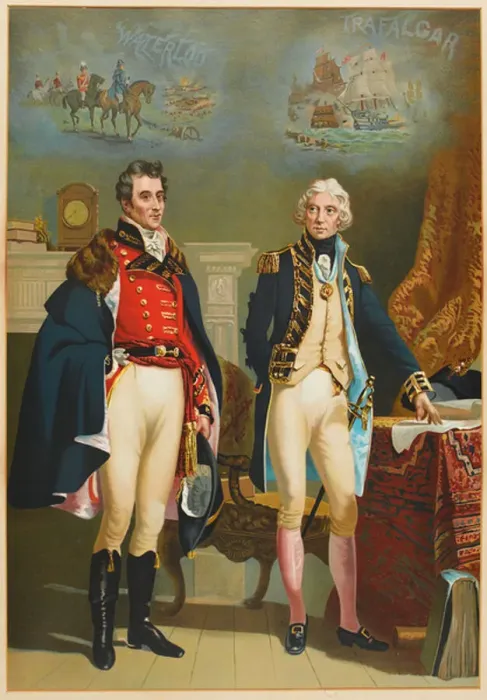 Framed Print : The Army and Navy representing the only interview between the Great Commanders