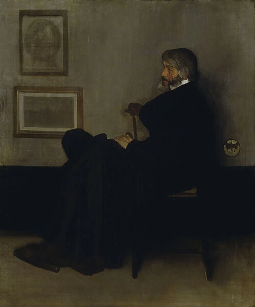 Arrangement in Grey and Black, No. 2: Portrait of Thomas Carlyle (1795-1881) 1872-73 (oil on canvas)