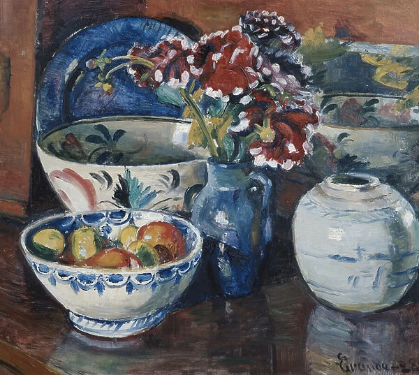 Arrangement with jars and flowers, 1928