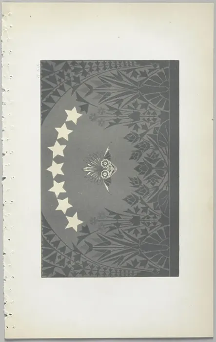 Framed Print : The art of decorative design : with an appendix, giving the hours of the day at which flowers open, published by Day & Son, London, 1862 (colour litho)