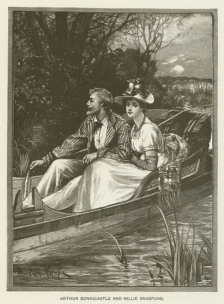 Arthur Bonnicastle and Millie Bradford (engraving)