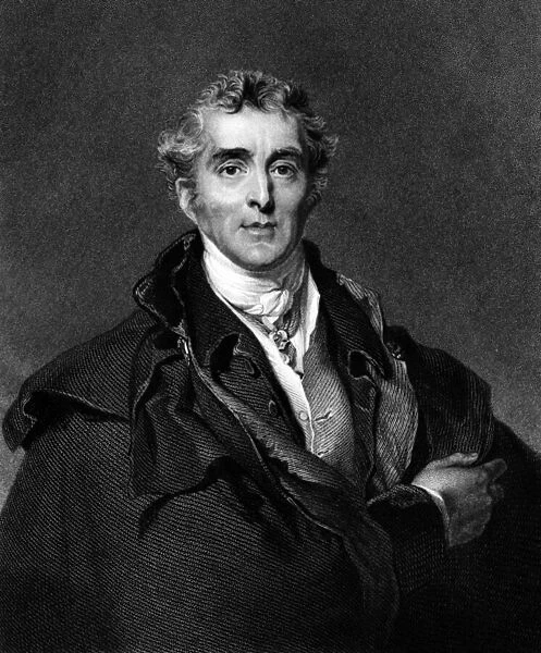 Arthur Wellesley, Duke of Wellington (1769-1852) British politician and officer (engraving)