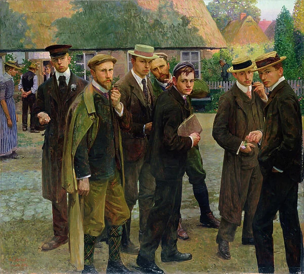 The Artist and his School, 1902 (oil on canvas)