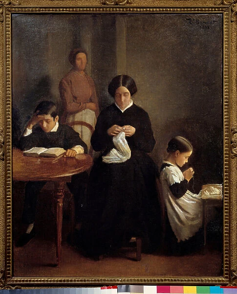 The artists family Le jeune brother studied, while the mother