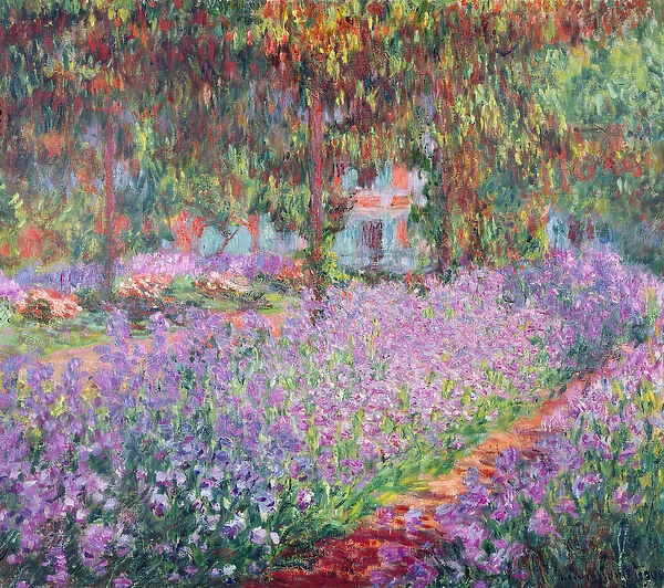 The Artists Garden at Giverny, 1900 (oil on canvas)
