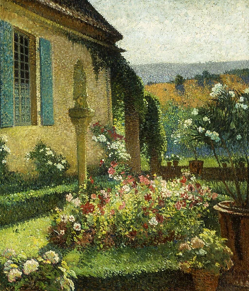 The Artists Garden; le Jardin de l Artiste, (oil on canvas)