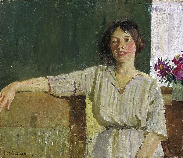 The artist's model, Newlyn, 1915 (oil on canvas)