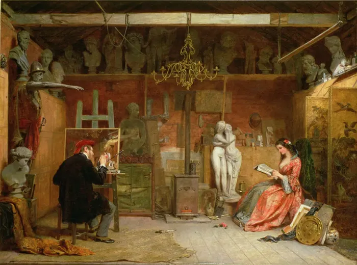 Framed Print : The Artists Studio