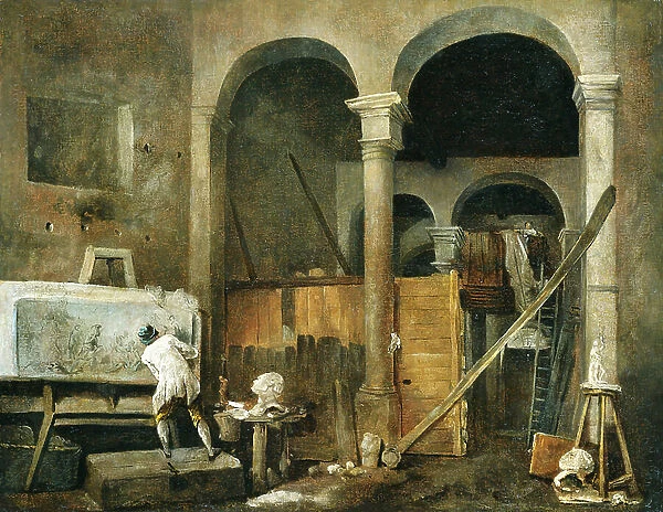 The Artist's Studio, c.1760 (oil on canvas)