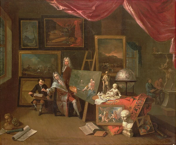 The Artists Studio (oil on canvas)