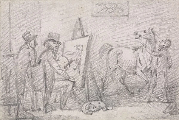The Artists Studio (pencil on paper)