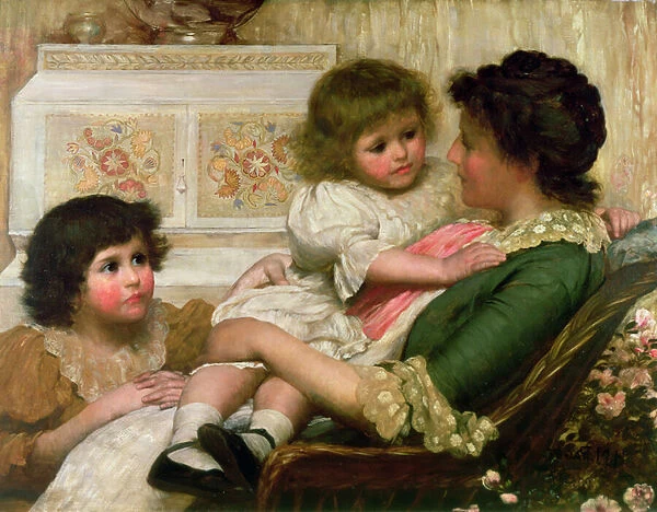 The Artists Wife and her Two Daughters