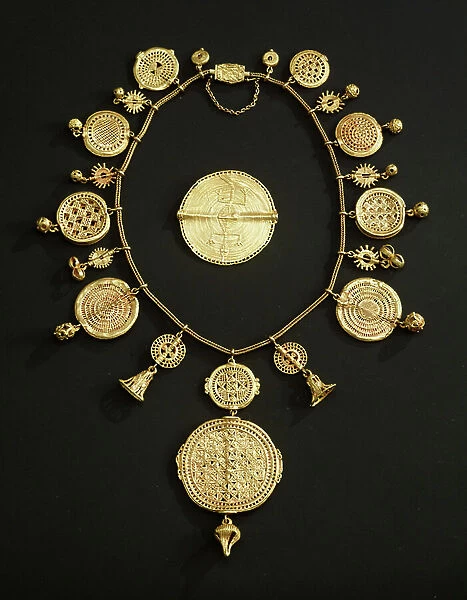 Asante pectoral, from Ghana (gold)