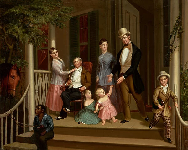 Ashe-Moses Family Group, c. 1845 (oil on canvas)