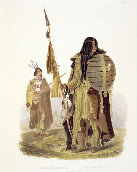 Assiniboin Indians, plate 32 from volume 2 of Travels in the Interior of North