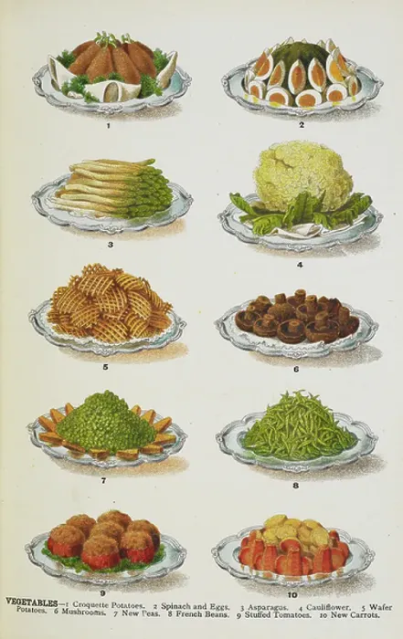 Framed Print : Assorted vegetable dishes